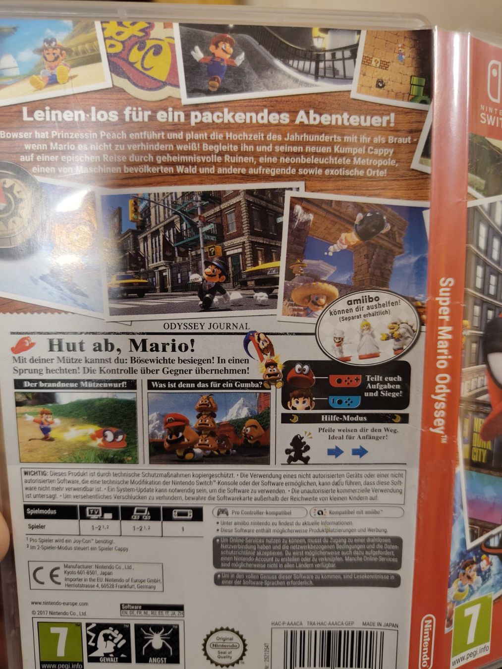 Nintendo Jeux: Super Mario Odyssey - Nintendo Switch – D'occasion à Schlieren par YellowPick 1