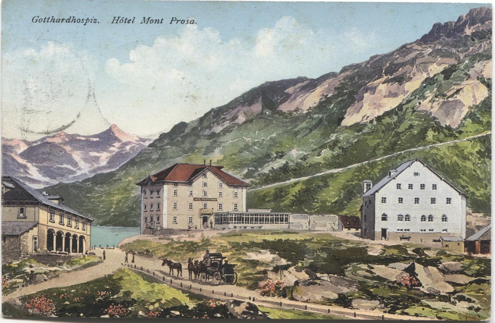 Cartoline postali: GOTTHARD TI 1912 Postkutsche – Usato da Rothrist venduto da Clanx