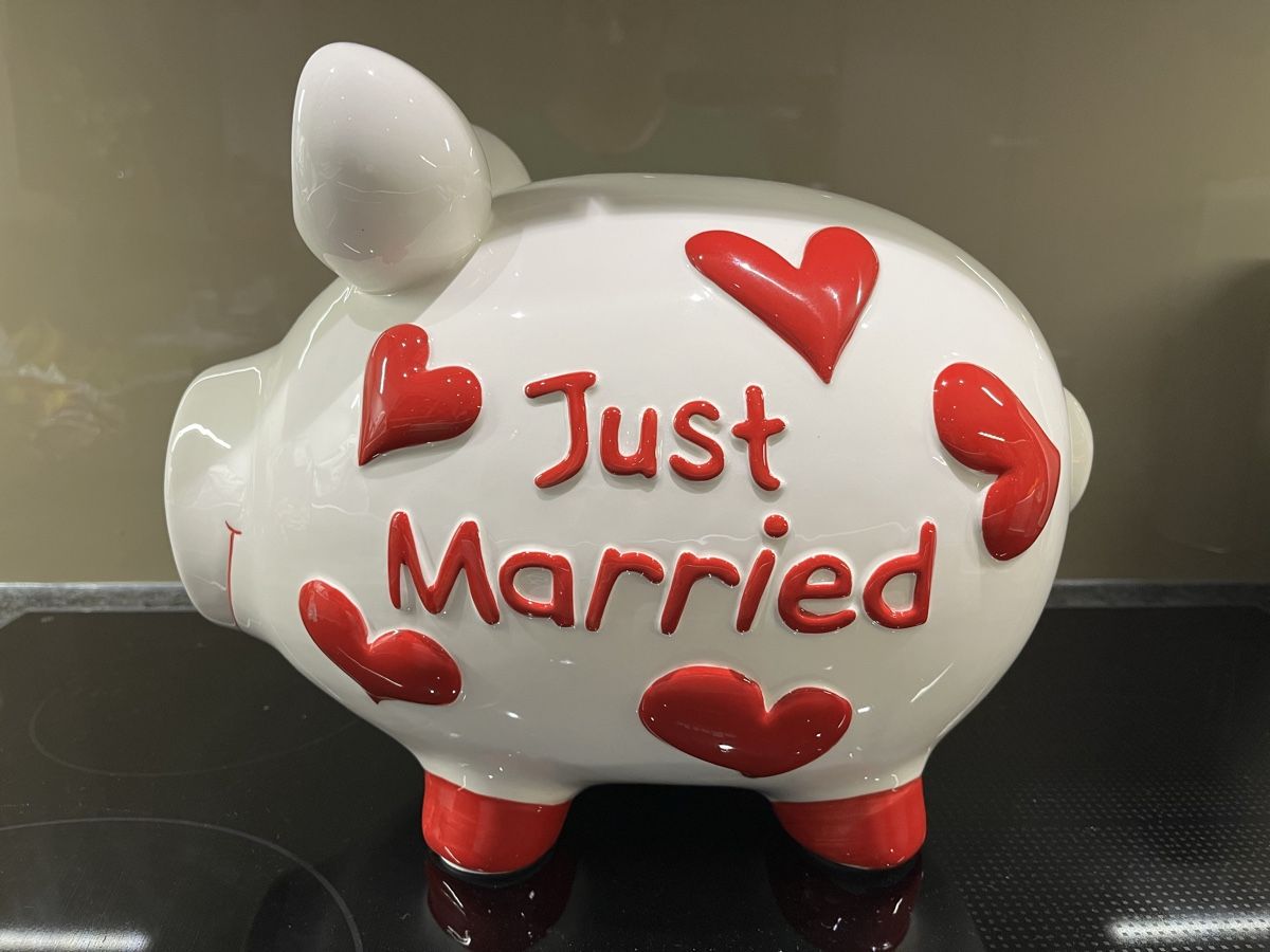 Spardosen: Sparschwein "Just Married" – Gebraucht aus Attinghausen von Saraa.arnold