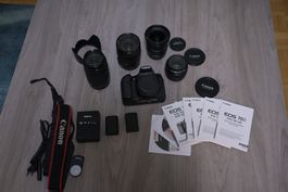Canon EOS 70D mit Zubehör & 4 Objektiven | Top Zustand