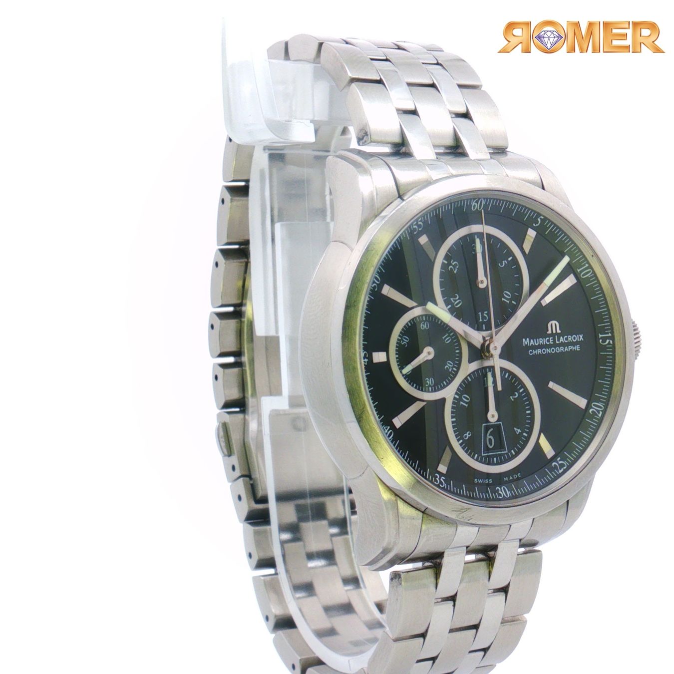 Maurice Lacroix Uhren: MAURICE LACROIX PONTOS AUTOMATIC CHRONOGRAPH – Gebraucht aus Winterthur von Romer.Uhren.Schmuck 3