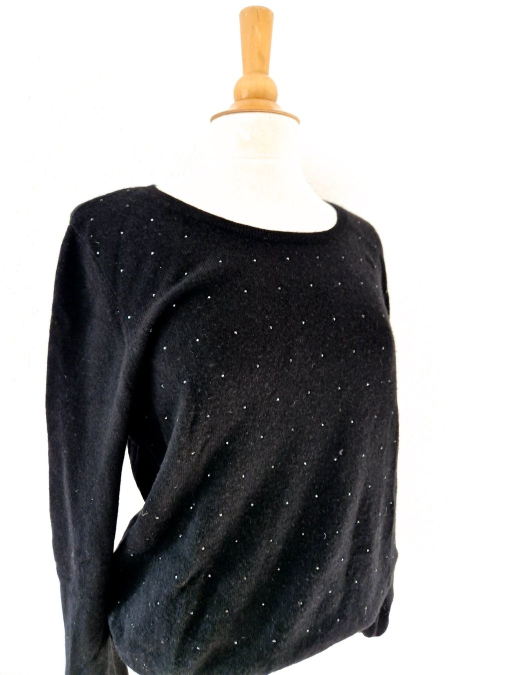 Maglioni & Felpe: CASHMERE KASCHMIR PULLOVER PULLI L 40 SCHWARZ TOP ZU HOSE – Usato da Elsau venduto da the-colorful-side 6