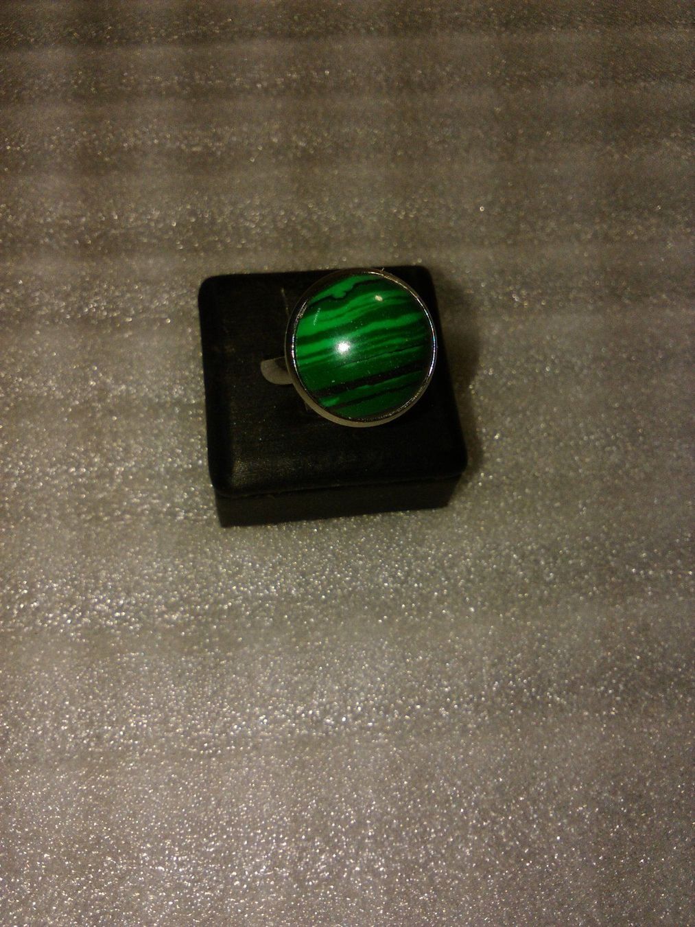 Anelli: ring edelsthal,,,mit malaqiet,,,glanzig – Nuovo (secondo la descrizione) da Basel venduto da bijoutrie_4