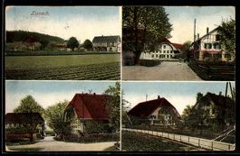 AK Lyssach, Straßenpartien mit Häusern, Ortspanorama von ein