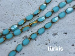 Glasperlen mit Goldrand - DIY, Schmuck, Handarbeit, Kreativ