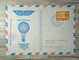 TR45 Enveloppe + Timbre Suisse 1969