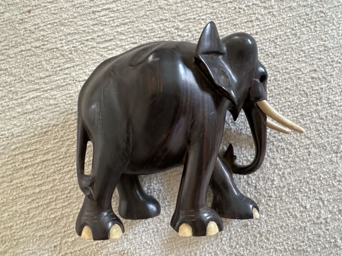 Sculture & Statue: Edler Elefant handgeschnitzt aus massivem Ebenholz / Harthol – Usato da Winterthur venduto da han_m89f