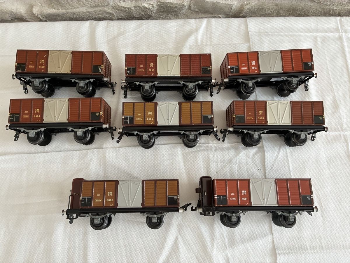 Buco Modellini di ferrovie: Güterwagen Buco SBB CFF Set 8 Stk. – Usato da Buchs AG venduto da sasami01 1