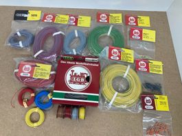 Konvolut LGB Gartenbahn Spur G versch. Kabel, Kabelschuhe
