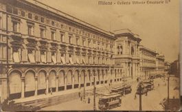 MILANO - Tram - Galleria Vittorio Emanuele - 1919