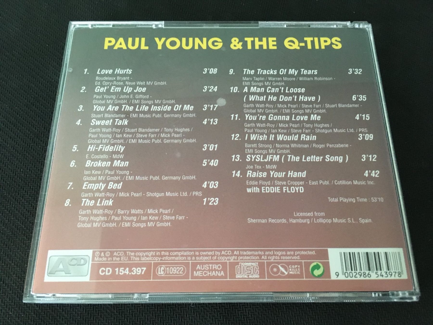 CD: Paul Young and the Q-Tips - Love Hurts -CD- – Usato da St.Gallen venduto da MedienJoe 1