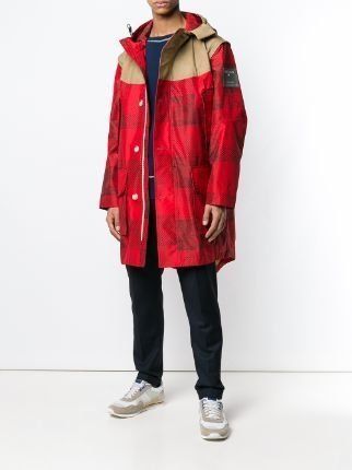 Jacken: Woolrich x Griffin Studio Regenmantel, rot/beige – Gebraucht aus Allenwinden von Babo2 1