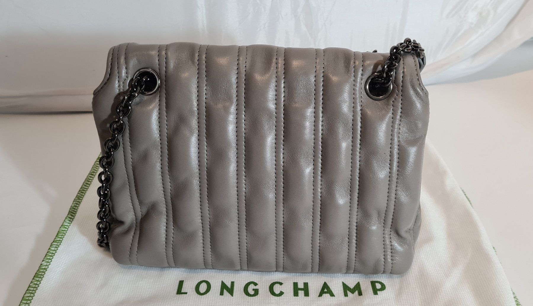 Longchamp Borse da donna: Longchamp BRIOCHE Umhängetasche S - GrauLeder – Nuovo (secondo la descrizione) da Gattikon venduto da lavric_d 4