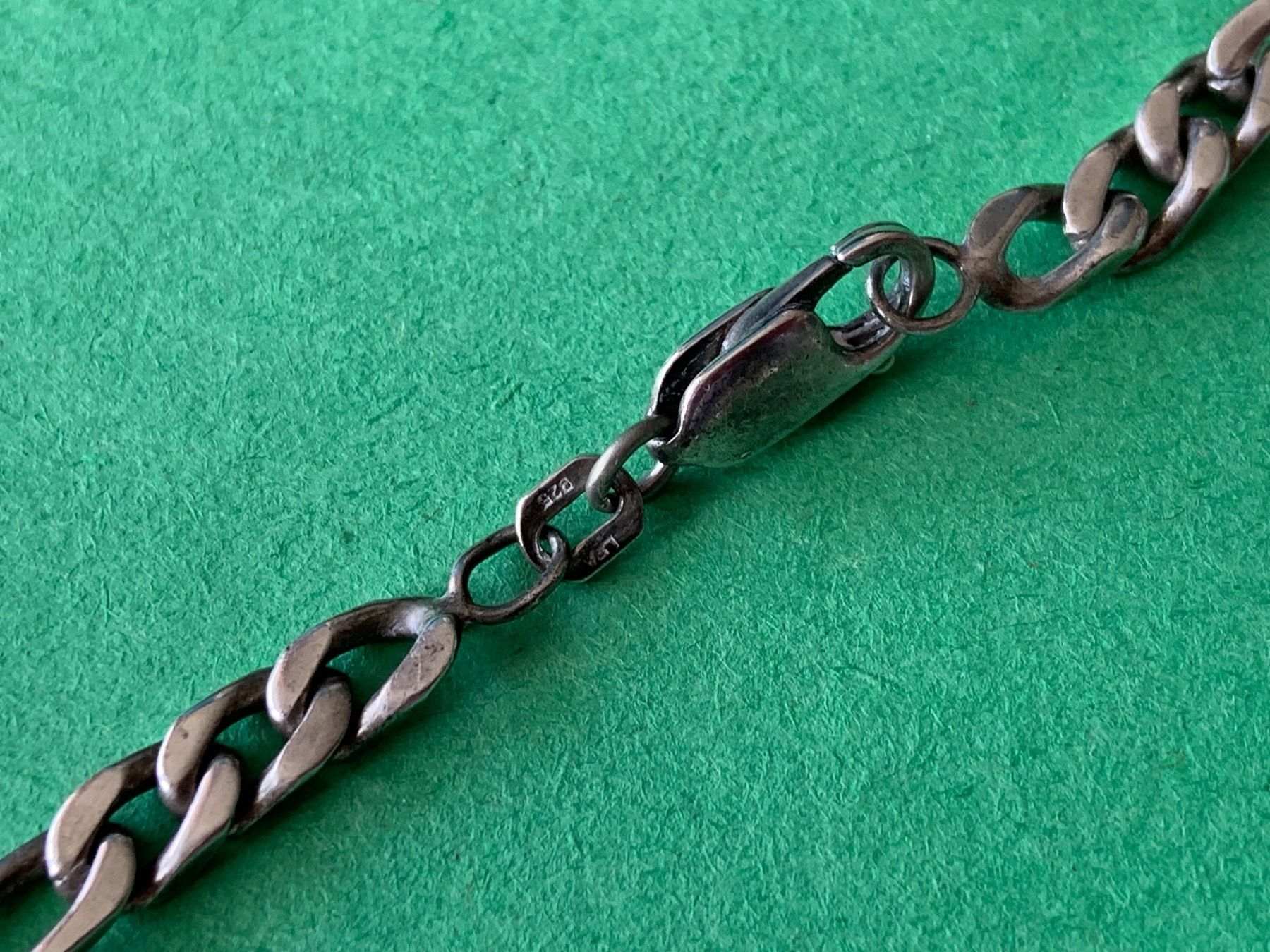 Catenine: Herrenkette Panzerkette (52 cm) SILBER – Usato da Laufen venduto da belleskulptur 4