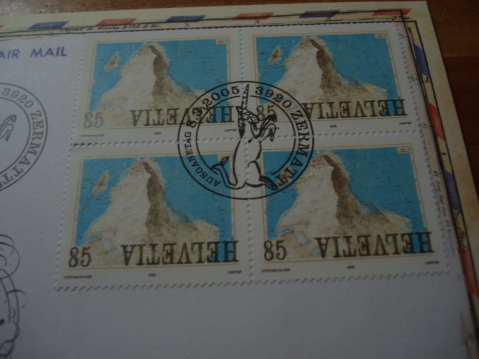Alle Briefmarken: Marke Stefan Eicher, 2005, FDC Einzel + 4erblock – Gebraucht aus Niederwil AG von morostahu