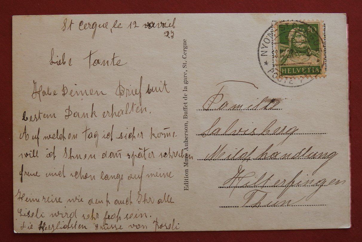 Cartoline postali: St. Cergue – Usato da Rain venduto da 999-800-K 1