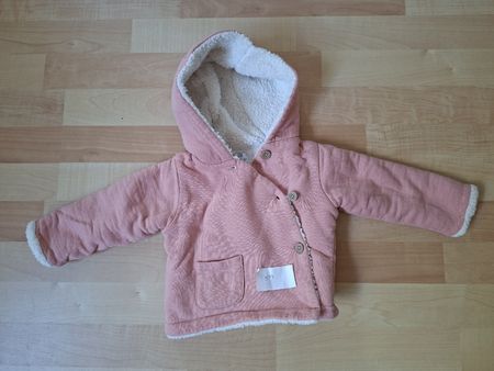 Baby Jacke gefüttert rosa Grösse 3 Monate guter Zustand