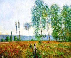Claude Monet - Felder im Frühling