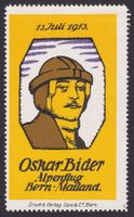 Flugspende Vignette Oskar Bider, 1913.2, ungebraucht *