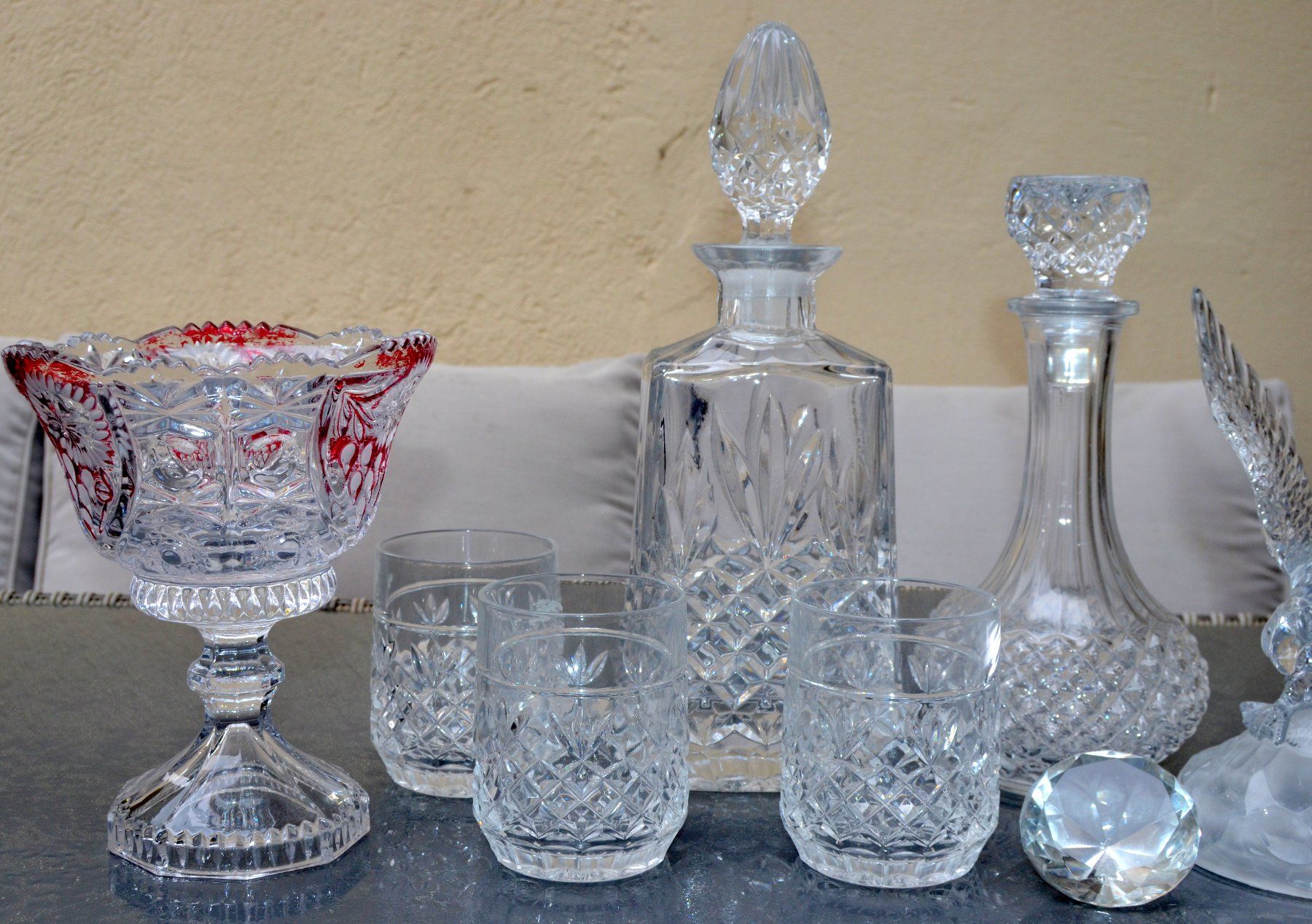 Bicchieri: Kristallset / Ensemble en cristal – Usato da Collonges venduto da arashee 1
