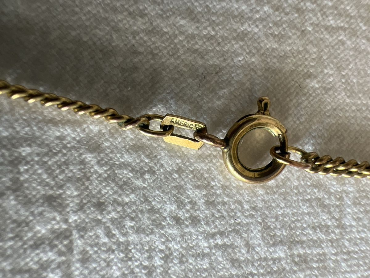 Colliers: Kette mit Anhänger - vergoldet – D'occasion à Perlen par Chregle1 2