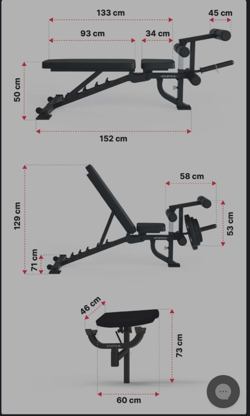 Hometrainer: Banc de musculation Athletica B2 Multifunction, robuste – Nuovo e nell'imballaggio originale da Rubigen venduto da thewilliam88