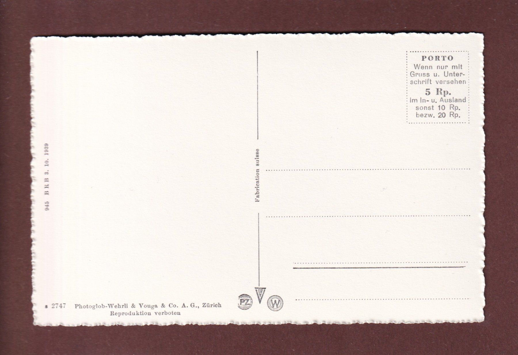 Cartes postales: VULPERA – D'occasion à Pully par nicecards 1