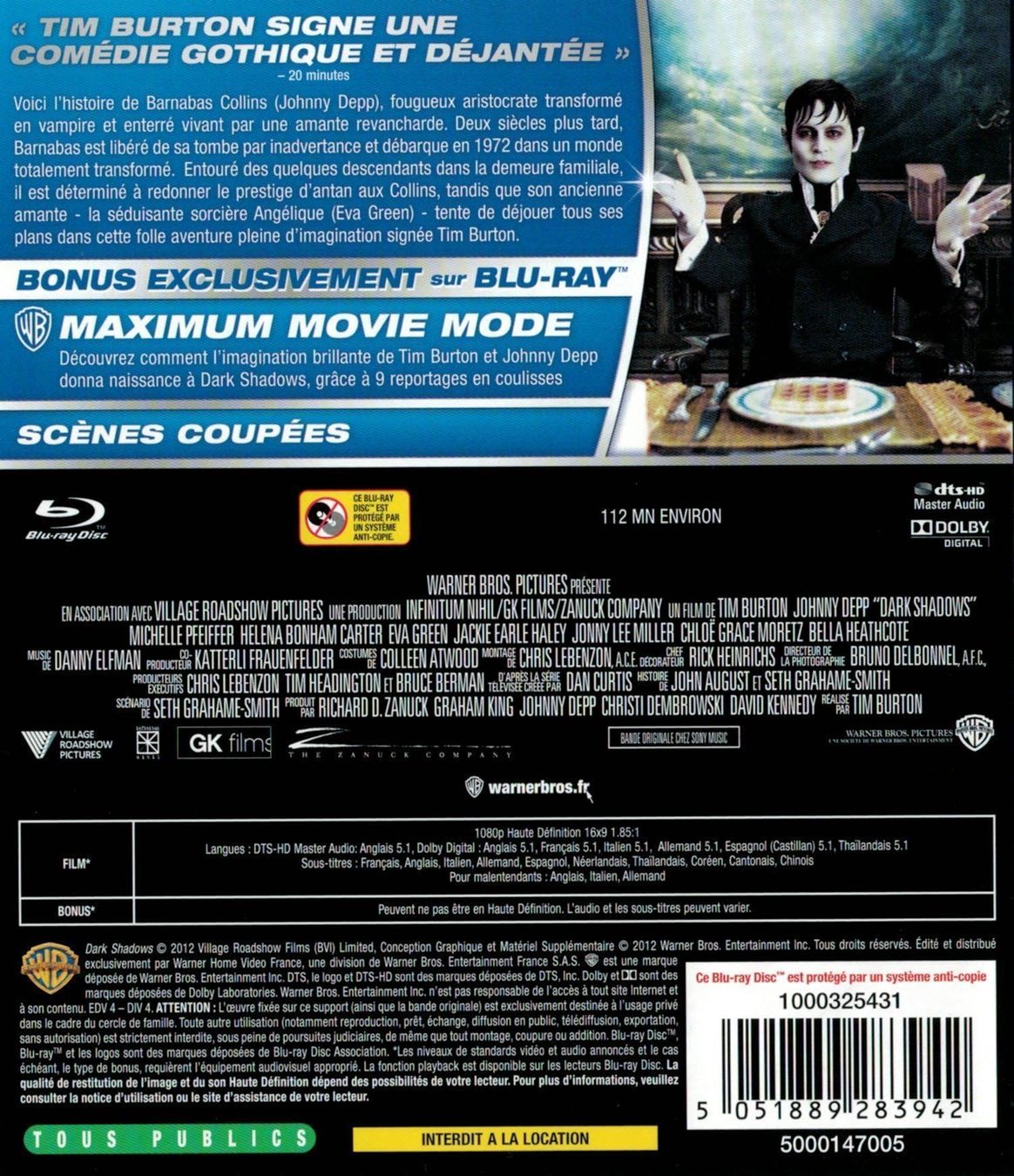 Tutti i DVDs: DARK SHADOWS – Nuovo (secondo la descrizione) da Bursins venduto da Adabel 1