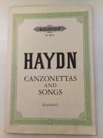 Noten Haydn: Canzonetas and Songs Nr 1351a, Gesang/Klavier