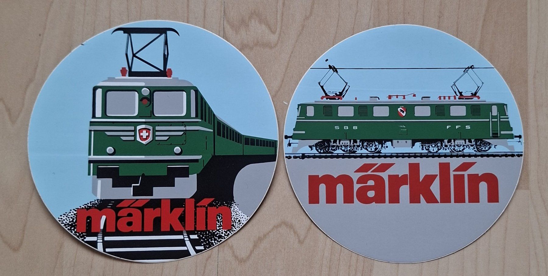 Sticker: Sticker - 2er Set Märklin SBB Lokomotiven – Usato da Siebnen venduto da Leissav
