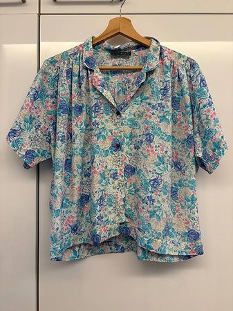 Vintage Blumenbluse