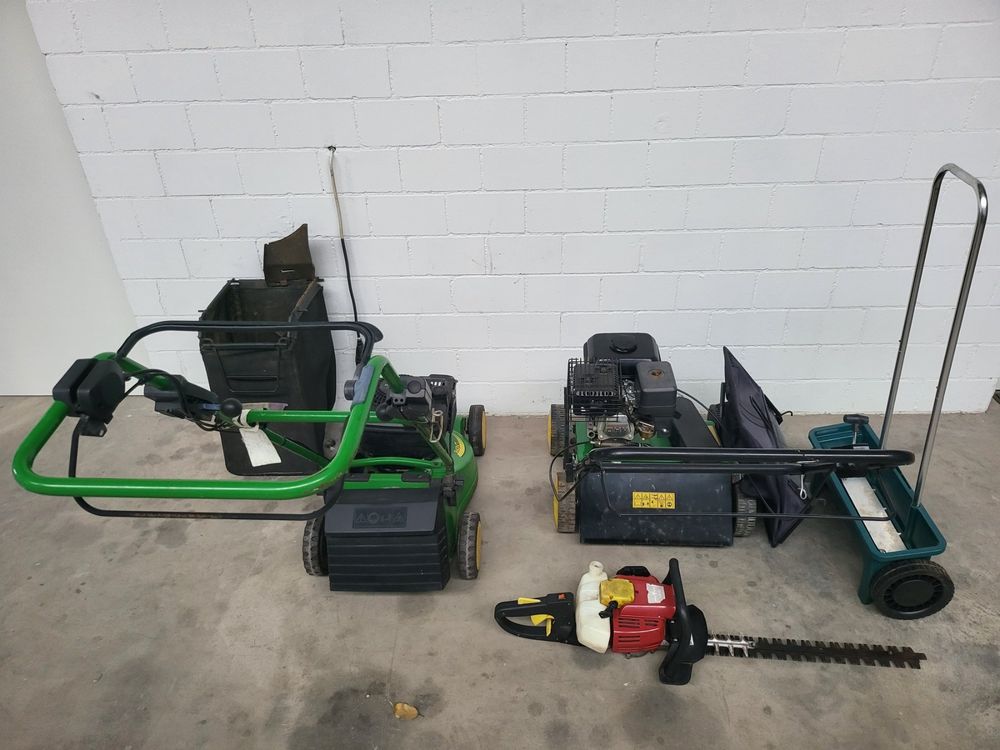 Div.Gartengeräte. John Deer u.Co./Hochdruck Masch. Inkl. Kaufen auf