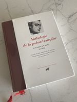 Livre Pléiade, anthologie de la poésie française 