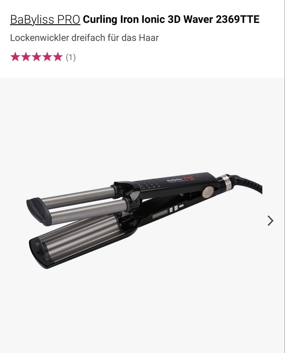 BaByliss Piastre & Arricciacapelli: # BABYLISS PRO - Curling Ionic 3D Waver # – Usato da Bolligen venduto da secondhand-with-love