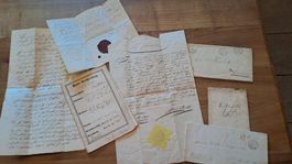 Posten antike Dokumente Pfand Briefe und anderes