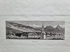 GOLDAU AQUATINTA BLATTGRÖSSE CA.34X25CM