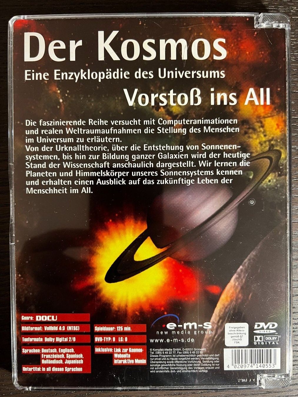 Tutti i DVDs: Der Kosmos - Vorstoss ins All Teil 1 – Usato da Zürich venduto da FilmFreunde 1