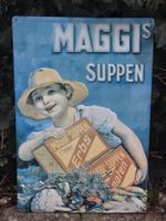 Vintage Blech - Schild „MAGGI‘s SUPPEN“