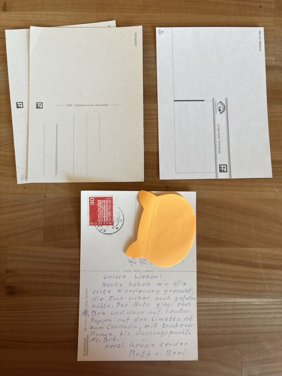 Cartoline postali: AK von Rothirsch / Reh – Usato da Rümlang venduto da Kartenpost1 1