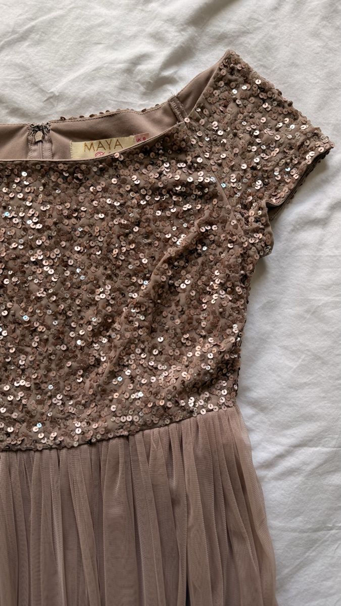 Zalando Vestiti: Sequin Evening Dress | EU 36 | Blush Nude – Nuovo (secondo la descrizione) da Zürich venduto da Semokay 2