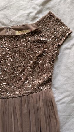 Sequin Evening Dress | EU 36 | Blush Nude