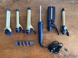 Lockenstab-Set von Philips mit verschiedenen Aufsätzen