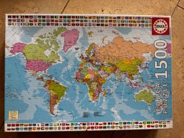 1500 Teile Puzzle - die Welt