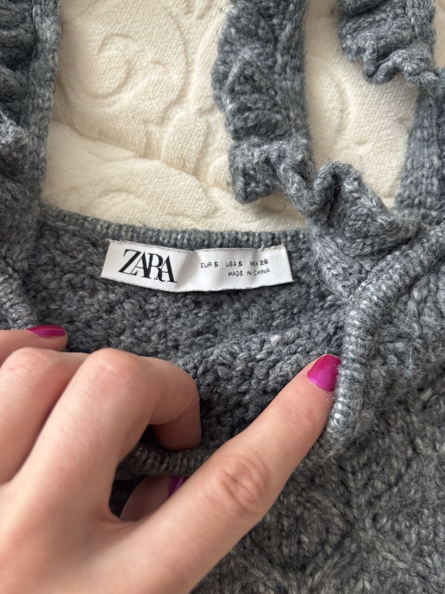 Zara Tops: ZARA Grey Knit Crop Top NP: 49.- – Neu (gemäss Beschreibung) aus Horgen von lme_8kj7 3