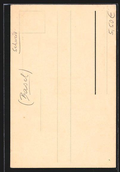 Cartoline postali: Basel, Holsteiner Hof, Gartensaal, Wohnh – Usato da Berlin venduto da bartko-reher 1