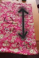 Fein cord pink mit Blumenmuster 140x140 cm neu