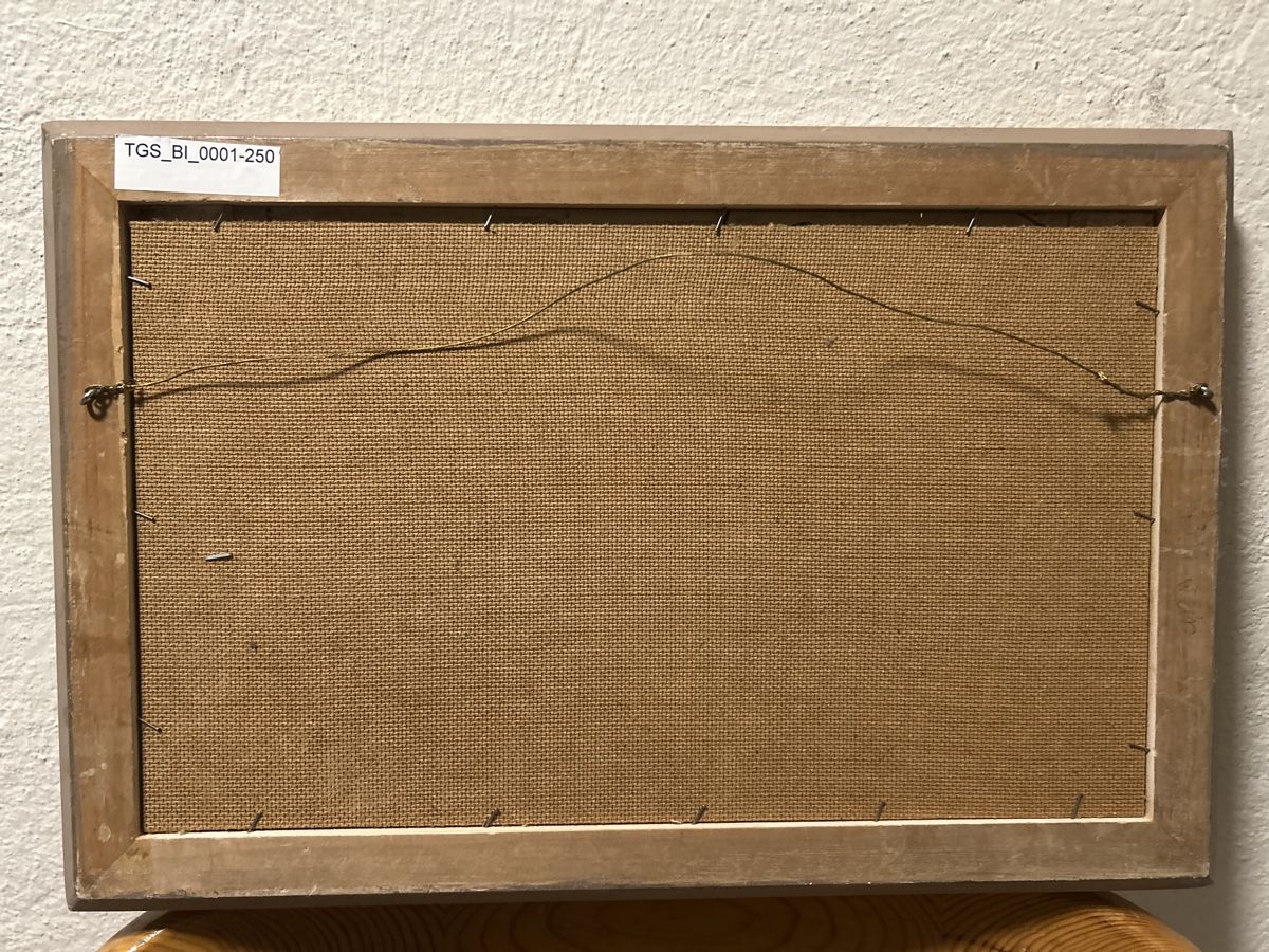 Dipinti: Ölgemälde, Landschaft mit Bäumen, gerahmt, Vintage. – Usato da Glarus venduto da KunstWerkEr-LS87 3
