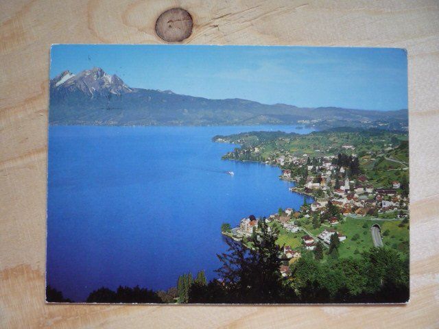 Cartoline postali: Weggis, 17.4.79 – Usato da Rieden SG venduto da Brockehuesli
