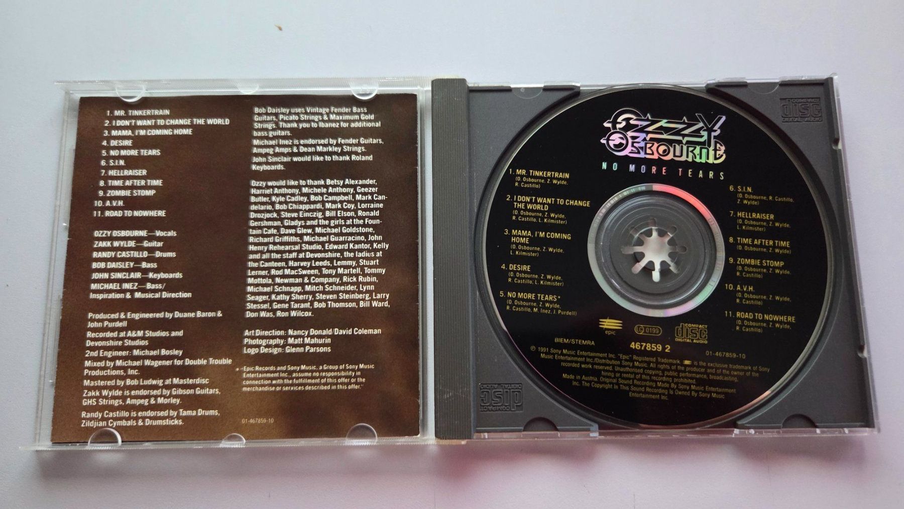 CD: CD Ozzy Osbourne - No More Tears – Usato da Schaffhausen venduto da Kellerrassel 1