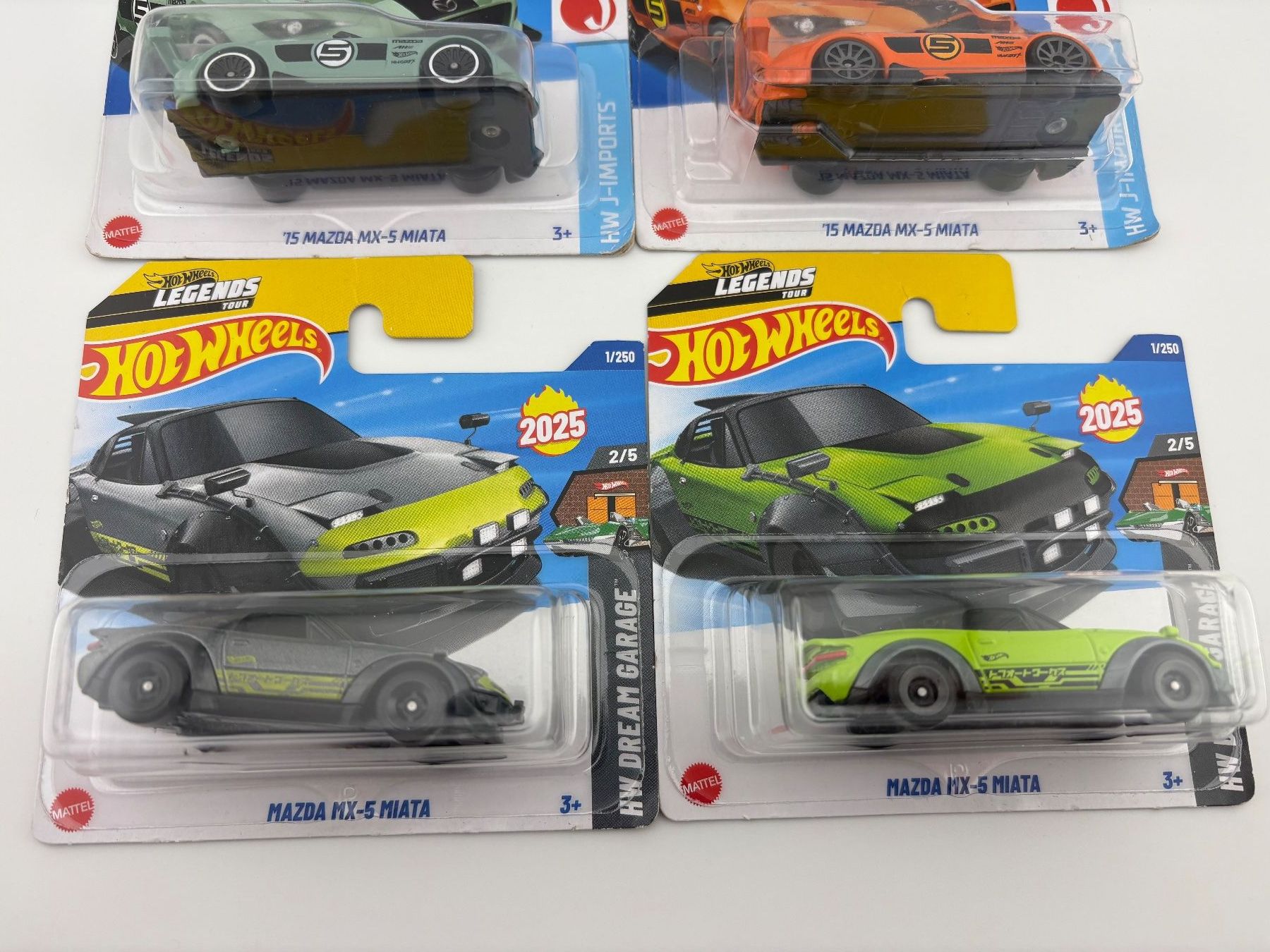 Hot Wheels Modellautos: 5 Hot Wheels Mazda MX-5 Miata Mix 29 – Neu (gemäss Beschreibung) aus Flawil von HeisseReifen 1